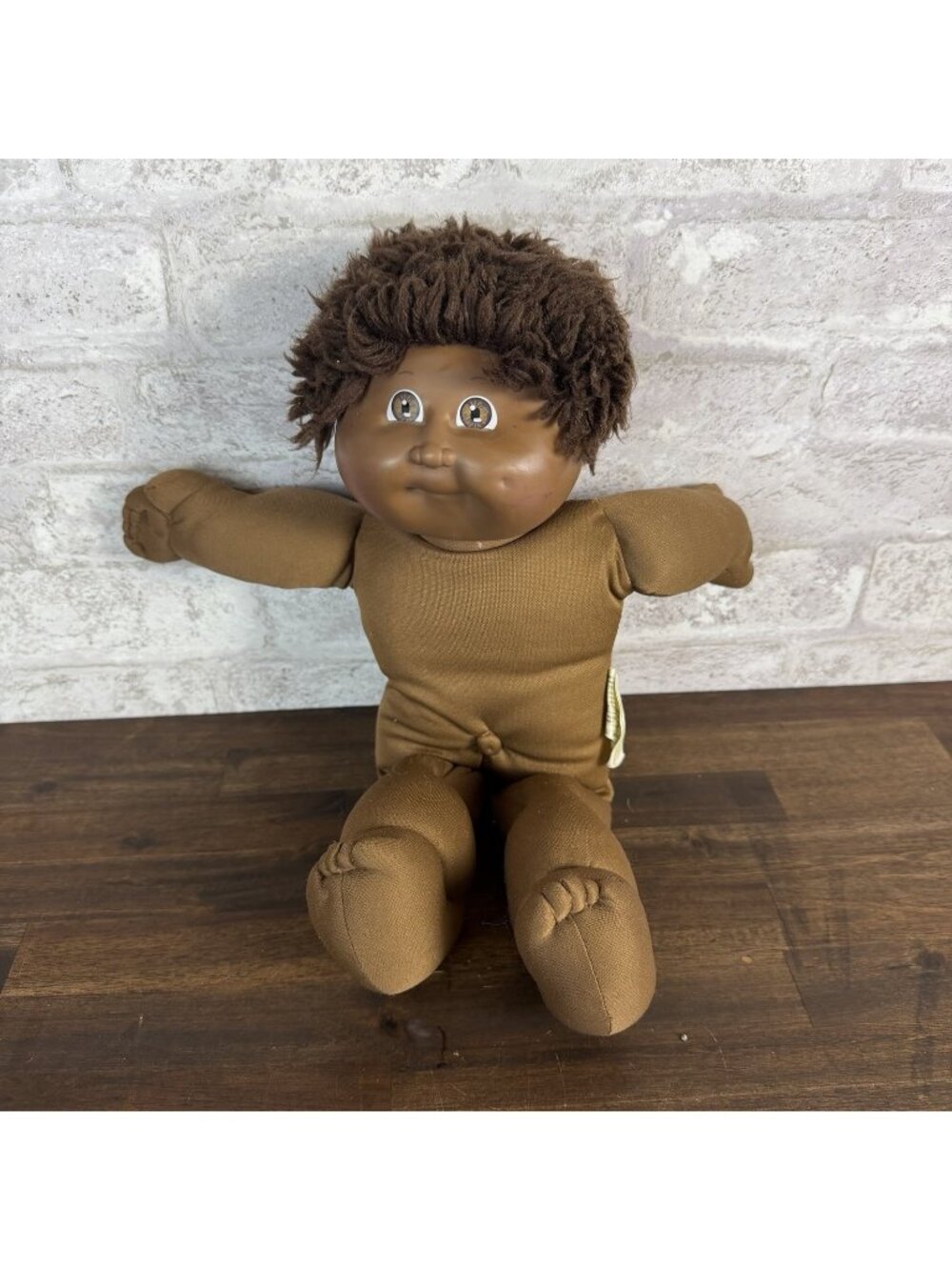 RARE Vintage Cabbage Patch Kid African American Boy Fuzzy Hair 1982 5454
